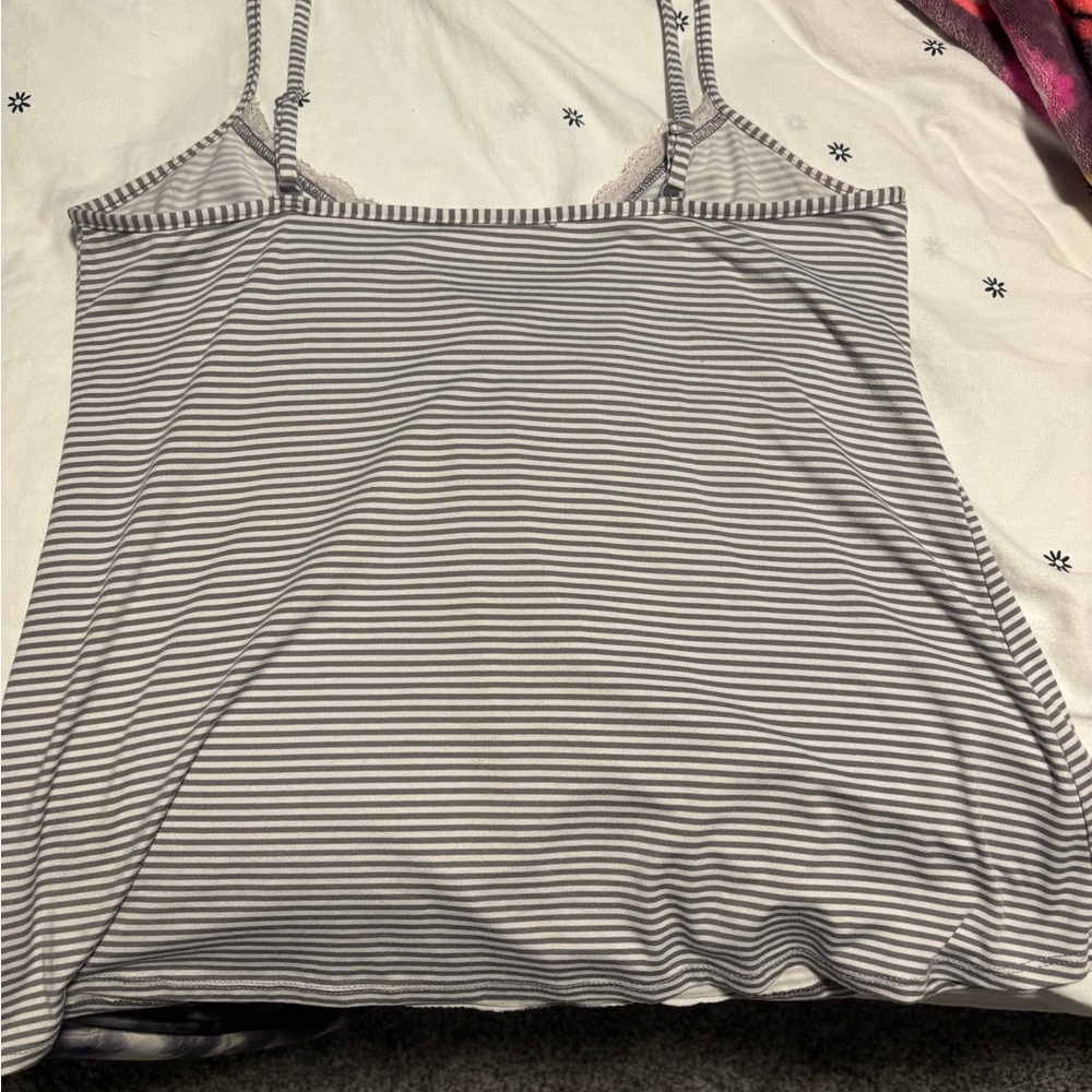 Striped Gray Women's Top